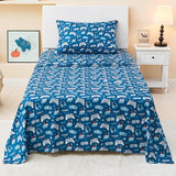Softan Kids Bed Sheet Set, 4-Piece Full Size Sheets, Microfiber Fitted Sheet with 15 Inches Deep Pocket and Corner Straps, Breathable & Silky Soft Game Controller Printed Sheet and Pillowcase Sets Softan