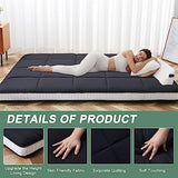 LILYPELLE Twin Size Futon Mattress - Extra Thick Japanese Floor Mattress, Foldable Roll Up Mattress Sleeping Tatami Mat Floor Lounger Guest Bed, Easy to Store and Portable for Camping LILYPELLE