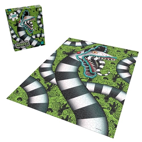 Beetlejuice Sandworm! 1,000 Piece Jigsaw Puzzle, Dimensions 19” x 27”, Featuring The Sandworm from Tim Burton’s Classic Film, Challenging and Engaging Officially Licensed Beetlejuice Merchandise USAOPOLY