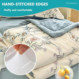 Cooling Comforter Double/Single King Size Cooling Blanket Soft Breathable Summer Duvet 150x200/180x200cm Lightweight Cooler Comforter Washable Quilted Duvet for All Season(#1,200x230cm/78x90in) QWHYQXI