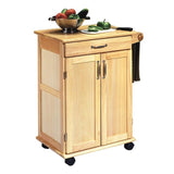 Homestyles General Line Mobile Kitchen Cart, FURNITURE, Natural homestyles