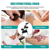 Nova Microdermabrasion Portable Massage Chair Foldable Tattoo Therapy Chair 4 Inches Thickness Sponge Face Cradle Spa Salon Massage Chair (Black) Nova Microdermabrasion