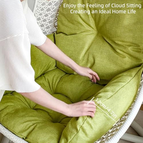 Gujuja Swing Egg Chair Cushion Hanging Basket Chair Pads Thickened Hammock Chair Seat Cushion for Outdoor Patio Garden Hanging Basket Chair Seat Gujuja