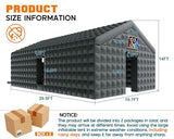 SPECRAFT 30x20x14 FT Large Inflatable Nightclub, Inflatable Tent for Parties with 2 Sides Escape Doors, Party Tent for Birthday Party/Outdoor Events, Black SPECRAFT