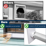 Pearwow Window Vent Kit for 3" and 4" Vent Hose,Adjustable Window Vent Panels with Louvered Vent Cover,Switchable Hood for 3"/4" Exhaust Ventilation of Dryer,Laser Engraver & 3D Printer Enclosure Pearwow