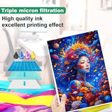 5 Pack T502 502 Ink Refill Bottles Compatible with Epson EcoTank 502/ET Series - Suitable for ET-2760, ET-4760, ET-2750, ET-3760, ET-2850, ET-15000, ST-4000, ST-2000 (5 Bottles: 2BCMY Moiuk