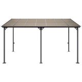 VEVOR Lean to Gazebo for Patio, 10' x 14' Hard Top Gazebo with Aluminum Frame, Wall Mounted & Freestanding Pergola, UV Resistant Polycarbonate Roof, Outdoor Patio Awnings for Deck, Garden and Backyard VEVOR