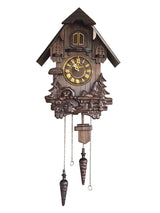 Vmarketingsite Wall Cuckoo Clocks Black Forest Wooden Cuckoo Clock. Black Forest Hand-Carved Cuckoo Clock. Bright Cuckoo Bird Sounds On The Hour and Chime Has Automatic Shut-Off. Excellent Gift. Vmarketingsite