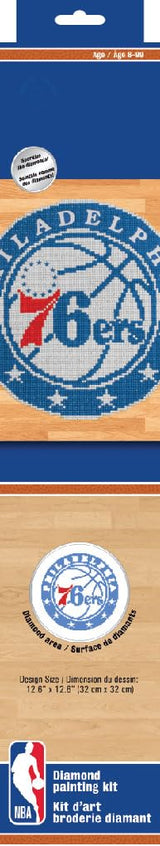 DIAMOND DOTZ NBA Philadelphia 76ersx Basketball Diamond Painting Kits for Adults - Diamond Art Kits a Relaxing Creative Craft Kit with Dotz Gems 12.6"x12.6" DIAMOND DOTZ