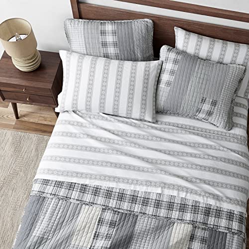Eddie Bauer - Queen Sheets, Cotton Flannel Bedding Set, Brushed For Extra Softness, Cozy Home Decor (Snowflake Fair Isle, Queen) Eddie Bauer