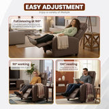 FDW Recliner Chair Reclining Sofa Leather Chair Home Theater Seating Lounge with Padded Seat Backrest