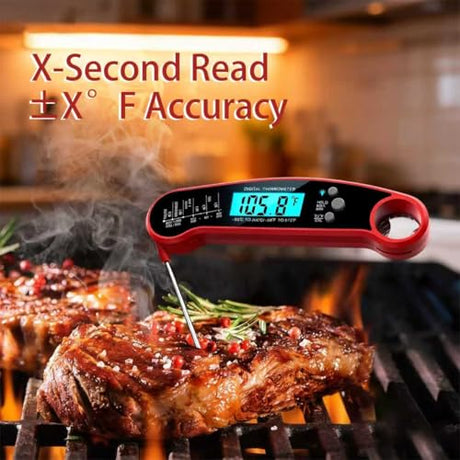 X&E Meat Thermometer Digital – Instant Read Food Thermometer for Cooking & Grilling – Professional Kitchen for Men, Dad & Mom X&E