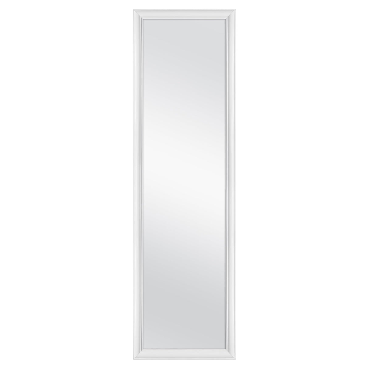 UWETIGH Full Length Door Mirror, 13 x 49 inches, White Frame UWETIGH