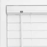 DEZ FURNISHINGS Cordless 2" Flat Slat Venetian Blind, 31" W x 60" H, White DEZ FURNISHINGS