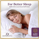 CirclesHome Hotel Collection Twin XL Size Hybrid Mattress Protector & Pad - Extra Padded, Thick, Plush, & Fitted Mattress Topper for Bed - Comfortable Pillow Top Mattress Cover CIRCLESHOME