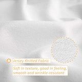 Stretch Jersey Box Spring Cover Wrap Around, Bed Skirt Alternative, Ultra Soft & Wrinkle Resistant, Queen/Queen XL, White Mrs Awesome