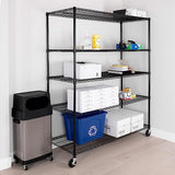 Seville Classics UltraDurable Heavy Duty NSF Solid Steel Wire Rack Storage Unit, Organizer for Garage, Warehouse, Office, Restaurant, Classroom, Seville Classics