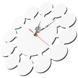 EXCEART Sublimation Wall Clock Wall Hanging Clocks Sublimation Blanks Sublimation Hanging Clocks Make Your own Wall Clock Blank Clock DIY Non-Ticking Wall Clocks Puzzle Child Round EXCEART