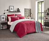 Nautica - Queen Sheets, Cotton Percale Bedding Set, Casual Home Decor (Coleridge Stripe Red, Queen) Nautica
