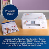 Brother Sublimation Printer, Color Ink Cartridge Set and 100 Sheets Sublimation Paper