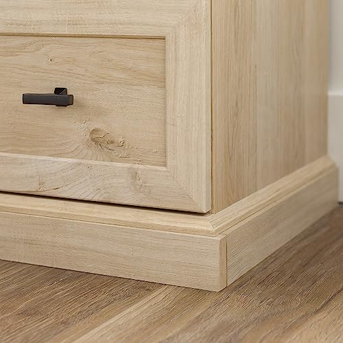 Walker Edison Traditional Classic 2-Drawer Nightstand Bedroom End Side Living Room Storage Small Table, White Oak Walker Edison