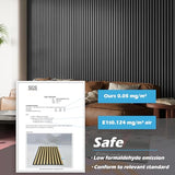 Art3d 2-Pack 108" x 12" Acoustic Wood Panels for Wall, Soundproof Wood Slat Panel for Wall and Ceiling, 3D Fluted Sound Absorbing Paneling for Interior Wall Decor, Living Room, Bedroom - Smoky Oak Art3d