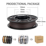 iSANMATE 3D Printer Filament Bundle, Pla Filament Wood Filament, White Pine Wood, Sandal Wood, Yellow pear Wood and Ebony Wood Filament 1.75mm, 250g X 4 Pack,(20% Wood Powder+80% PLA+) iSANMATE