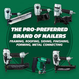 Metabo HPT Pro Brad Nailer Kit, 18 Gauge, High Grade Aluminum Magazine, Accepts 5/8-Inch To 2-Inch Brad Nails, NT50A5 Metabo HPT
