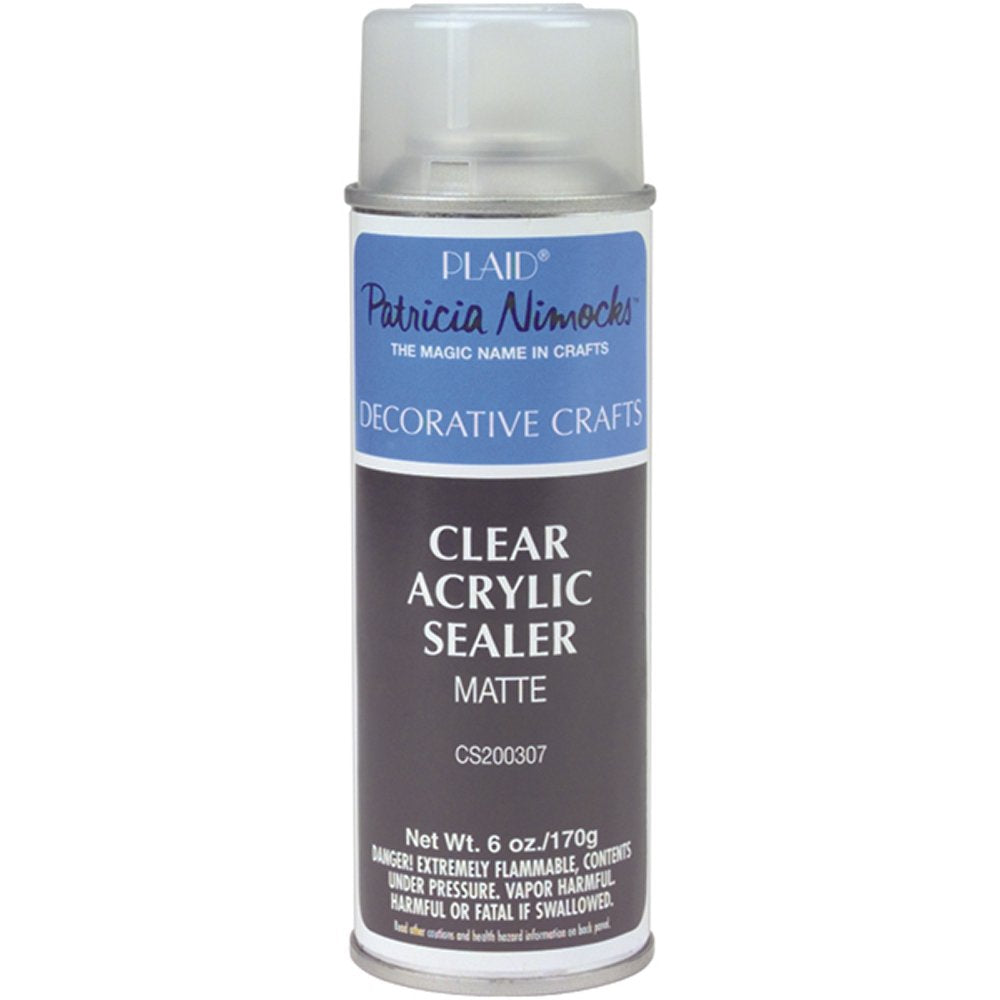 Plaid Craft Clear Acrylic Sealer Aerosol Spray (6-Ounce), CS200307 Matte Plaid