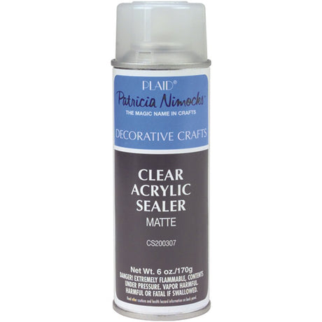 Plaid Craft Clear Acrylic Sealer Aerosol Spray (6-Ounce), CS200307 Matte Plaid