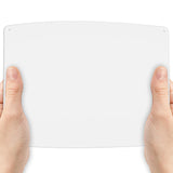 MUXYH 4 Pack White Sign Blanks, 14 x 10 Inches, Sturdy Rust Free Aluminum Metal Signs White Color Blank Sign, Waterproof, Easy Mounting, Indoor or Outdoor Use MUXYH