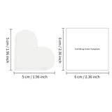 PYD Life 30 Pack Sublimation PU Leather Corner Bookmarkers 2" Heart-Shaped White Blanks for Reading Lover Personalized Reading Gifts PYD Life