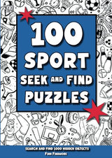 100 Sport Seek and Find Puzzles: Search And Find 1000 Hidden Objects WoodArtSupply