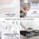 Sweave 100% Egyptian Cotton Percale Sheets Twin Size - Genuine Luxurious 400 Thread Count - Naturally Crisp, Breathable, Skin-Friendly & Cooling - Softer After Each Wash - Oeko-TEX Certified Giza Sweave