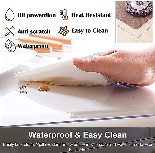 Office Chair Mat for Hardwood Floor, Table/Desk/Chair Floor Pad, Hardwood Floor Protector Mat for Hallway Entrance Kitchen Office,(140x400cm/4.6x13ft) CSNBDMBBSH