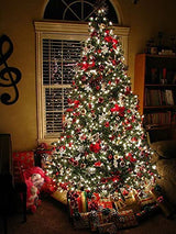 OZS 2Pack 164ft 400 LED String Lights Outdoor/Indoor, Extendable Electric Lights for Christmas Trees, Waterproof 8 Modes Green Wire Electric Holiday Lights for Christmas Decorations (Cool White) OZS