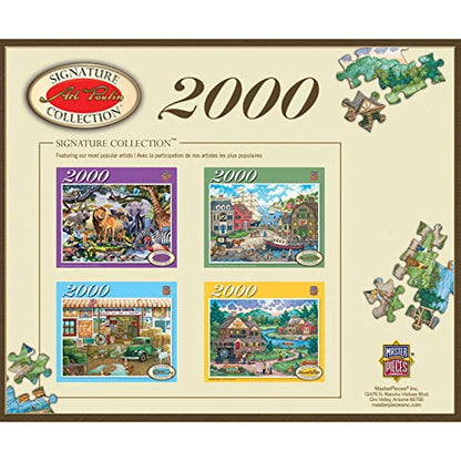 MasterPieces 2000 Piece Jigsaw Puzzle For Adults, Family, Or Kids - Ocean Park - 39"x27" - WoodArtSupply