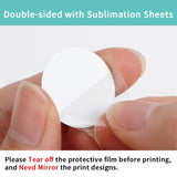 PYD Life 30 Pack Round 1" Sublimation Aluminum Sheets Blanks for Silicone Straw Topper PYD Life