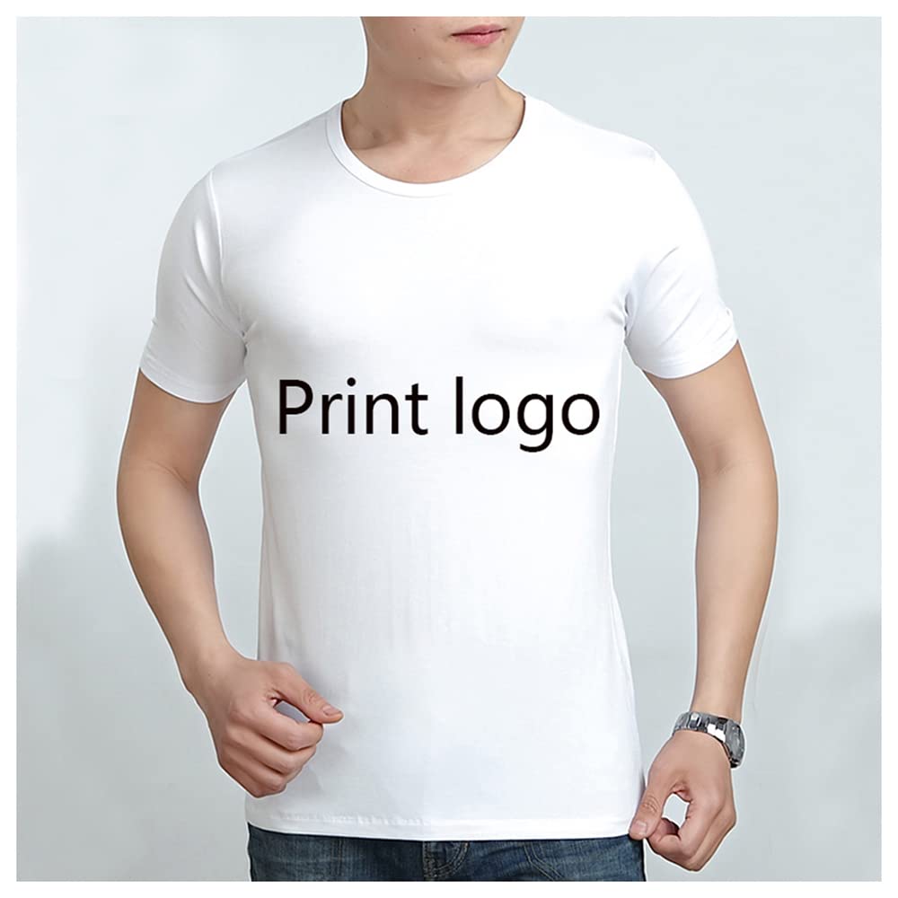 OKBA 5 pcs Sublimation Blank T-Shirts Round Collar Short Sleeves Adult White Polyester t Shirts (X-Large)