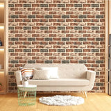Art3d 10 Pcs 3D Peel and Stick Foam Brick Wall Panels, Gray Brown Art3d