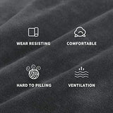 MAXIJIN Velvet Futon Cover Full Size Stretch Futon Mattress Cover Thick Soft Armless Sofa Bed Slipcover Plush Couch Furniture Protector with Elastic Bottom, Machine Washable (Gray) MAXIJIN