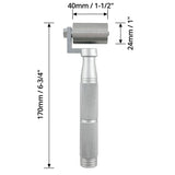 QWORK 1.5" Stainless Steel Home Wallpaper Seam Roller Wall Paper Construction Tool Seam Flat Roller Paint Tool QWORK