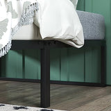 Zinus Lorelei 14 Inch Metal Platform Bed Frame, Mattress Foundation with Steel Slat Support, No Box Spring Needed, Easy Assembly, Twin, Black Zinus