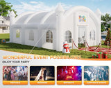 Albott 30x20x13 FT Commercial Inflatable Wedding Tent, 210D Oxford Fabric Portable Heavy Duty Party Tent with Dual Roll-Up Doors & 8 Sand Bags, Gazebo Event House for Wedding Birthday Backyard Party Albott
