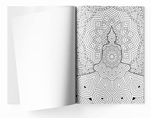 Relaxing Mandala: Coloring Book For Adults WoodArtSupply