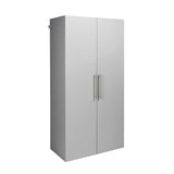 Prepac HangUps Large Storage Cabinet - Immaculate Light Gray 36" Cabinet with Storage Shelves and Doors; Ideal for Bin and General Storage Solutions Prepac