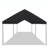 Caravan Canopy Domain Pro 200 Straight Leg 10 by 20 Foot Outdoor Canopy Car Tent 10x20 with Durable Powder Coated Steel Frames, Black Caravan