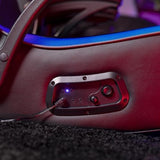 X Rocker G-Force RGB LED Video Gaming Floor Chair with Armrests, Built-In Audio via Wireless Bluetooth, Foldable, Vegan Leather, 250 lbs Max, Black X Rocker