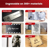 AlgoLaser 10W Laser Engraver Machine - Laser Engraver/Cutter with 3.5" Smart Touchscreen & AlgoOS System, 12000mm/min Speed, 0.05mm Laser Spot, Laser Engraving for Metal, Wood, Glass & Leather AlgoLaser