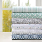 Comfort Spaces 100% Cotton Sheet Set Breathable, Lightweight, Soft with 12" Elastic Pocket Fits up to 14" Mattress, All Season Cozy Bedding, Matching Pillow Case, Twin Good Vibes 3 Piece Comfort Spaces